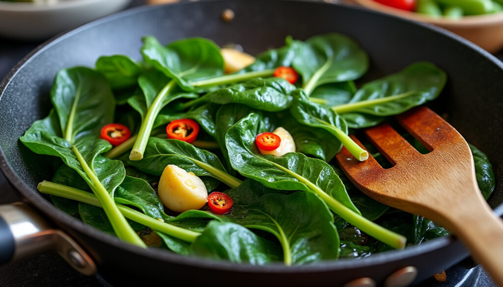 découvrez nos astuces simples pour préparer des blettes à la poêle, avec des feuilles fondantes et savoureuses, parfaites pour un repas sain et gourmand.