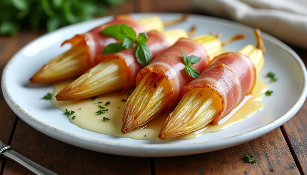 découvrez la recette des endives au jambon au four, une astuce simple pour un plat fondant et léger, parfait pour un repas savoureux et équilibré.